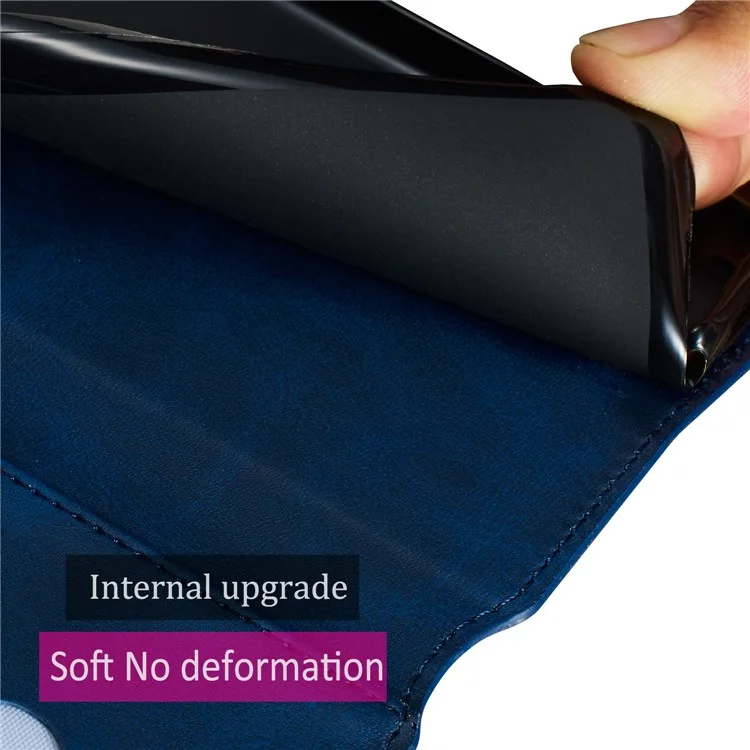 Con Supporto Per il Portafoglio Flip Incelo Cover Per Samsung Galaxy S20 4G/S20 5G - Blu