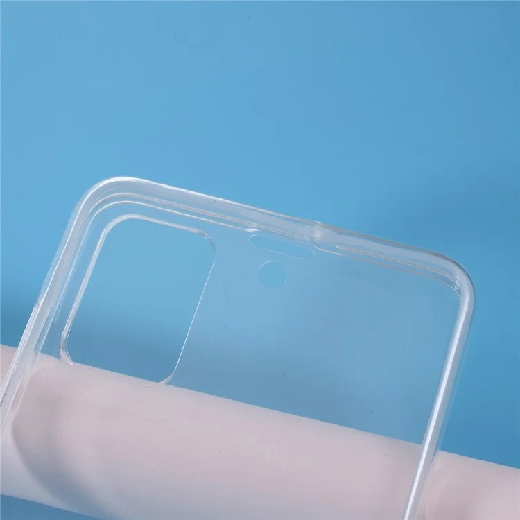 Full Coverage Clear Phone Shell PET+TPU+Acrylic Case for Samsung Galaxy A51