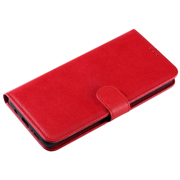 Magnetic KT Leather Series-3 Stachibile 2 in 1 Casta Per Portafoglio Per Portafoglio Copertina Per Telefono Con Cinghia Per Samsung Galaxy A51 - Rosso