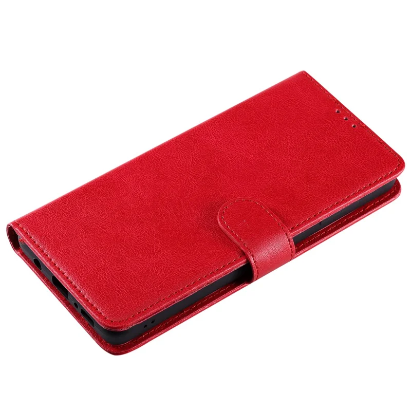 For Samsung Galaxy A71 Case 2 in 1 Detachable Magnetic Leather Wallet Mobile Cover with Strap - Red