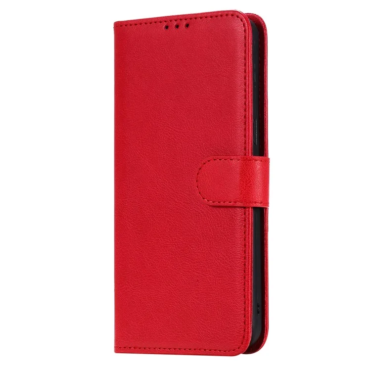 Magnetic KT in Pelle KT Series-3 Scatena da Portafoglio 2 in 1 Guscio in Pelle Per Samsung Galaxy A10s - Rosso