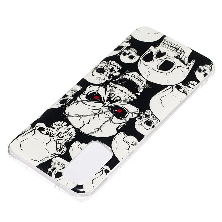 Noctilucent IMD TPU Phone Case for Samsung Galaxy S20 4G/S20 5G - Cool Skulls
