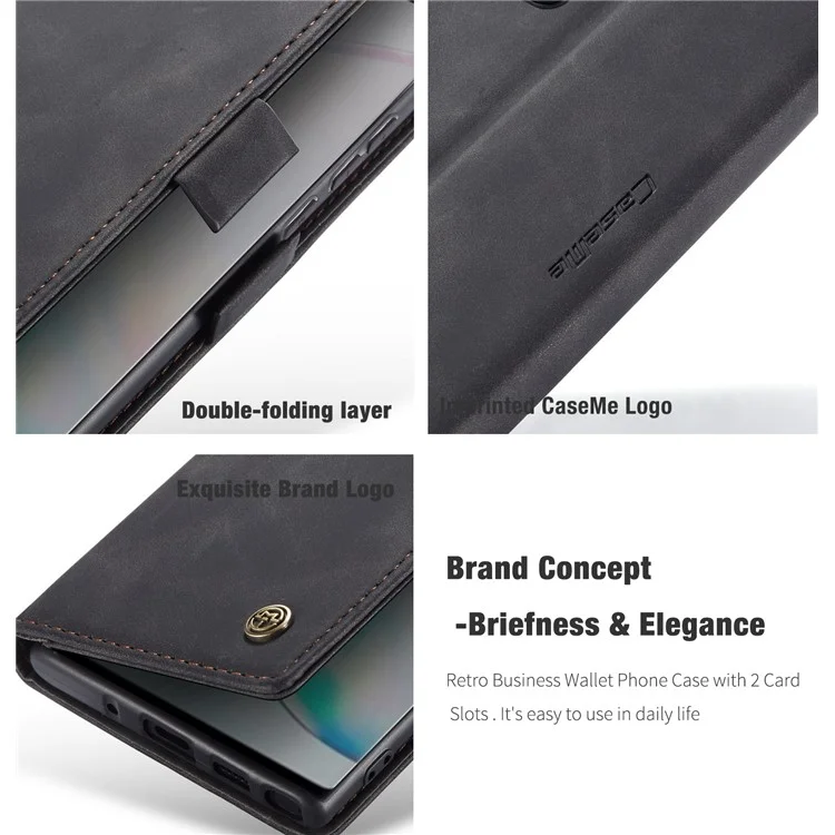 CASEME 013 Seria Serial Auto-absorbed Leath - Черный