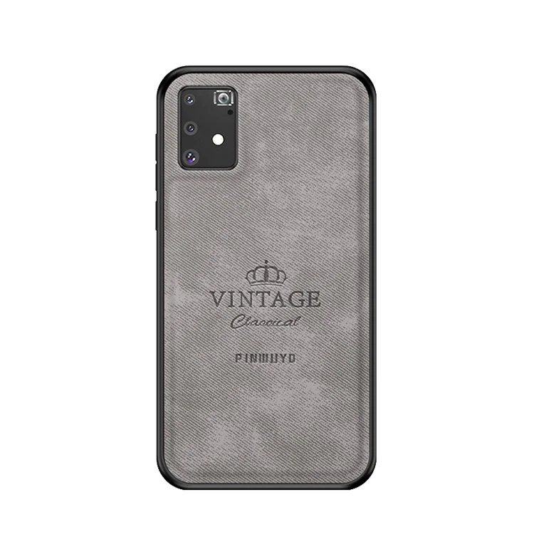 PINWUYO Série Honorable Coque de protection antichute hybride pour Samsung Galaxy A91/S10 Lite - Gris