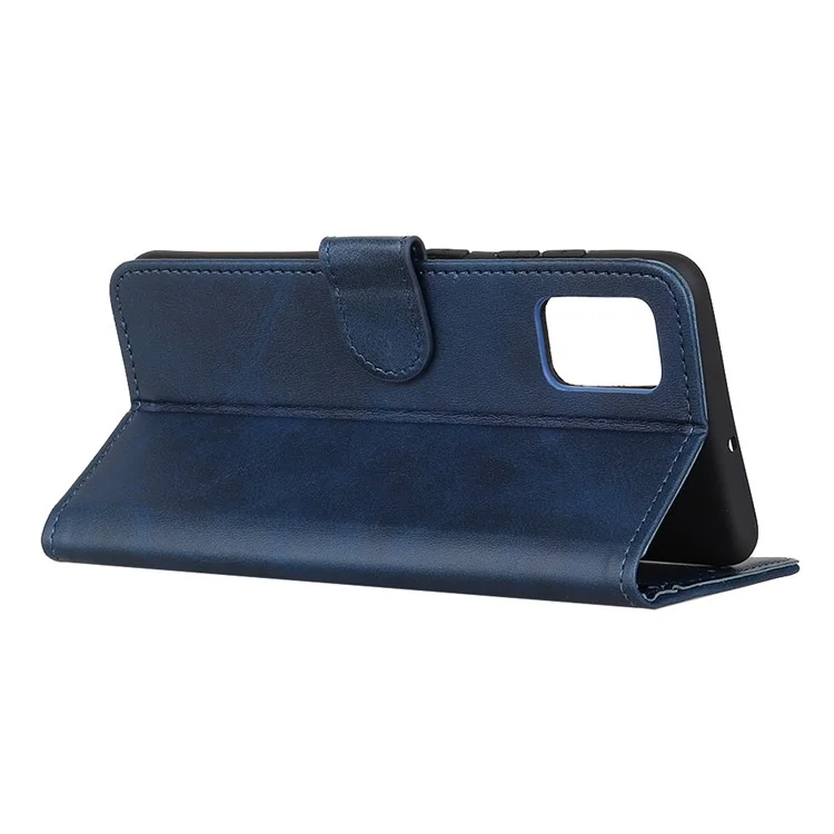 Case de Support de Portefeuille en Cuir Pour Samsung Galaxy A41 - Bleu