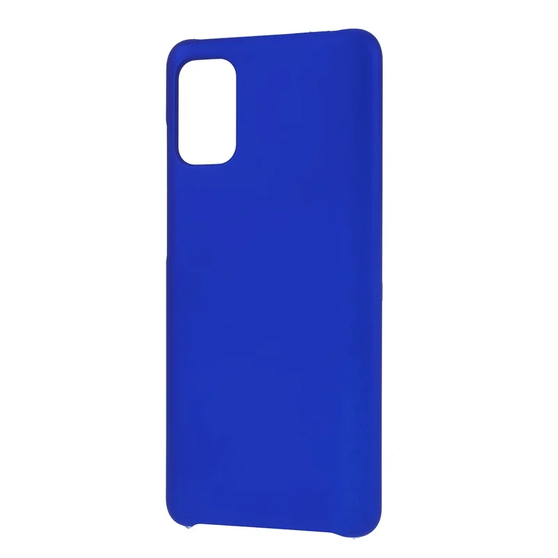 Rubberized Hard Plastic Case for Samsung Galaxy A41 - Dark Blue