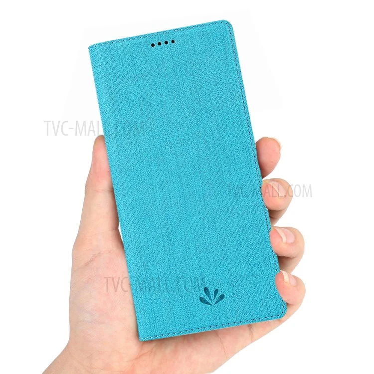 Vili DMX Cross Skin Leder Shell Hülle Für Samsung Galaxy A81/Note 10 Lite - Blau