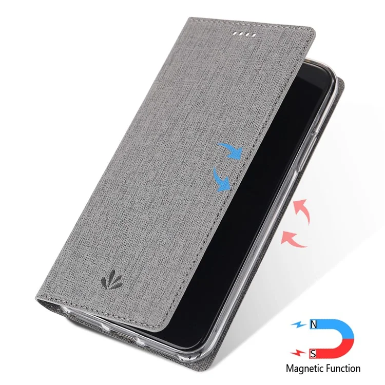 Vili DMX Cross Skin Leather Shell Funcor Para Samsung Galaxy S20 4G/S20 5G - Gris