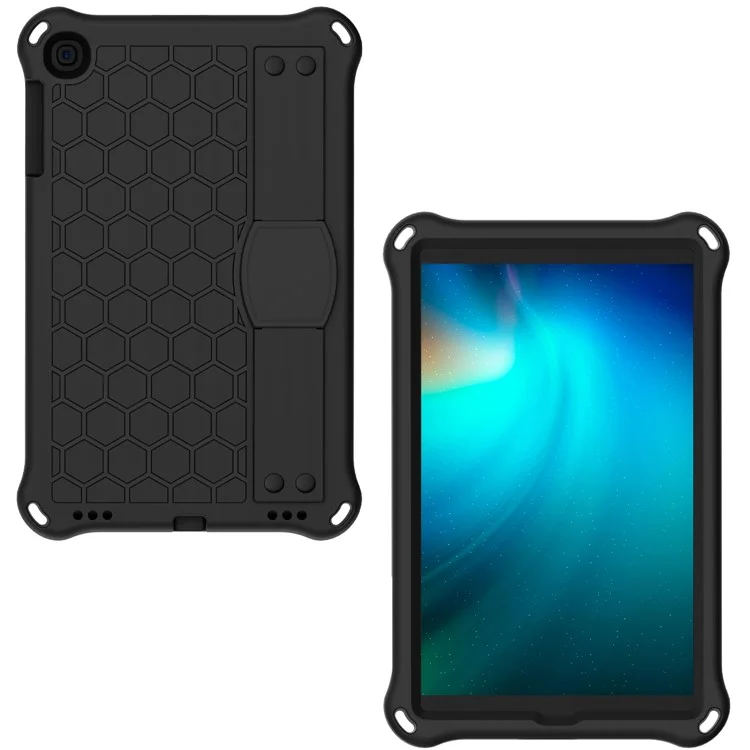 Wabenwabentextur EVA Tablet Hybrid Hülle für Samsung Galaxy Tab A 10.1 (2019) SM-T510/T515 - Schwarz