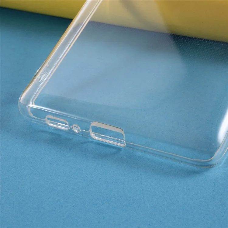 Coque TPU transparente avec intérieur antidérapant de 2 mm d'épaisseur pour Samsung Galaxy A91 / S10 Lite
