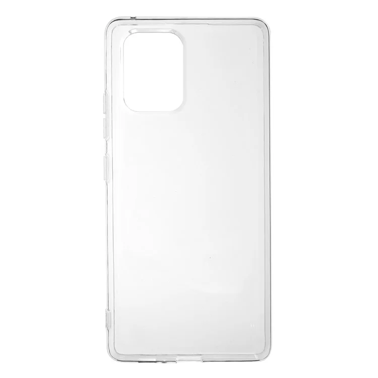 Coque TPU transparente avec intérieur antidérapant de 2 mm d'épaisseur pour Samsung Galaxy A91 / S10 Lite