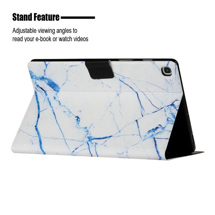 Texture en Marbre Case de Support en Cuir Avec Emplacements de Carte Pour Samsung Galaxy Tab S5e SM-T720 - Style G