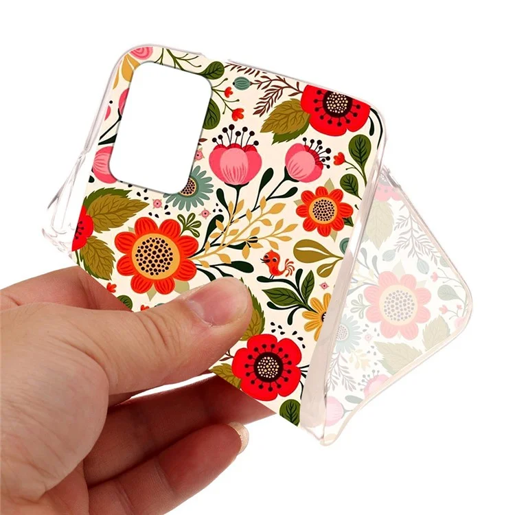 Pattern Printing TPU Phone Case for Samsung Galaxy A51 - Pretty Flower