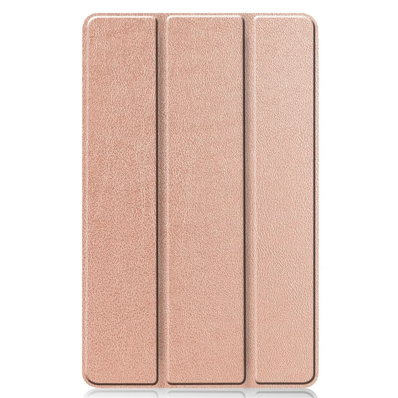 Tablet Case for Samsung Galaxy Tab S6 Lite (2024) / (2022) / (2020) Tri-fold Stand PU Leather Cover - Rose Gold
