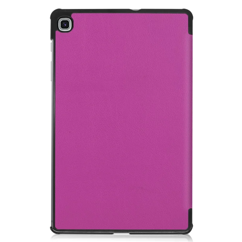 Tablet Case for Samsung Galaxy Tab S6 Lite (2024) / (2022) / (2020) Tri-fold Stand PU Leather Cover - Purple