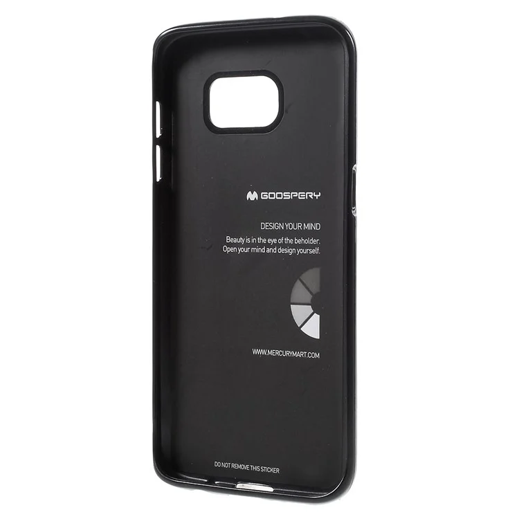 MERCURY GOOSPERY i JELLY for Samsung Galaxy S7 edge G935 Metallic Finish TPU Case - Black