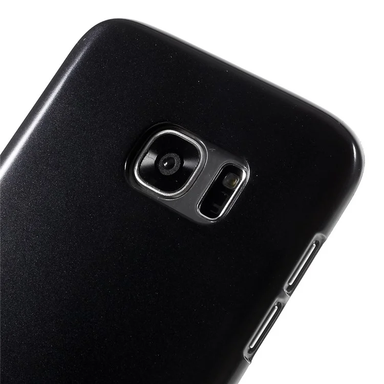 MERCURY GOOSPERY i JELLY for Samsung Galaxy S7 edge G935 Metallic Finish TPU Case - Black