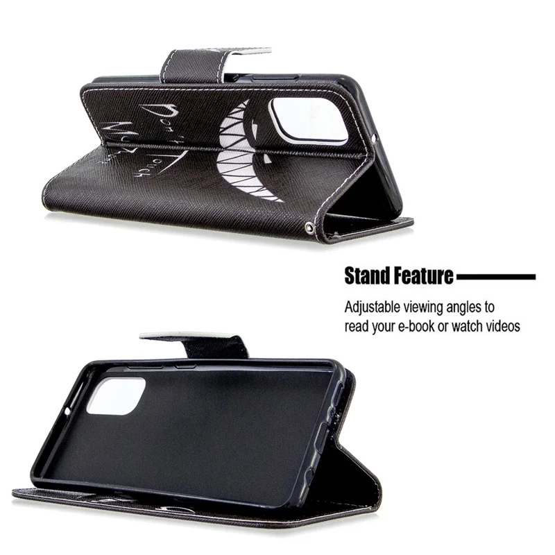 Pattern Printing Leather Wallet Case for Samsung Galaxy A41 (Global Version) - Do not Touch My Phone