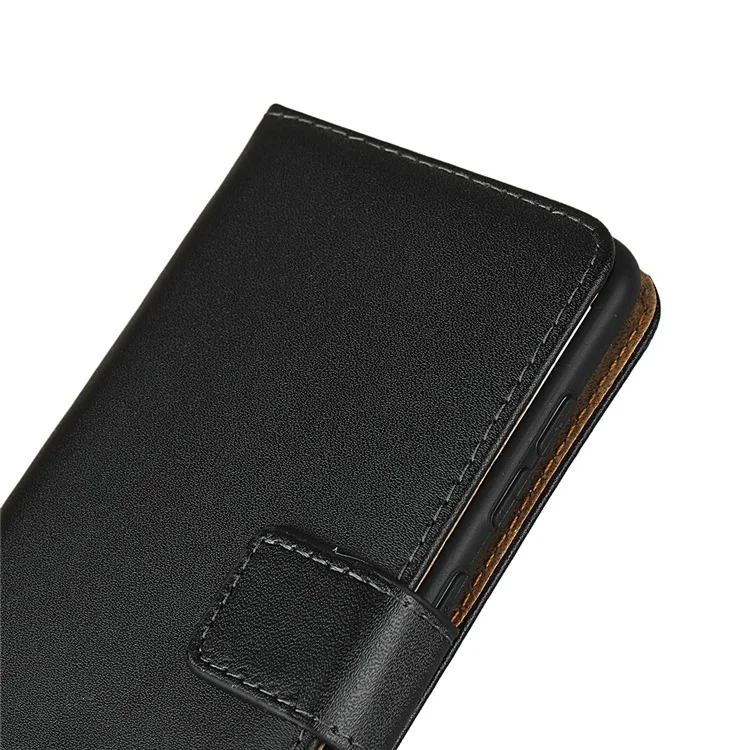 Custodia protettiva in vera pelle con supporto a conchiglia per Samsung Galaxy A41 (versione globale)