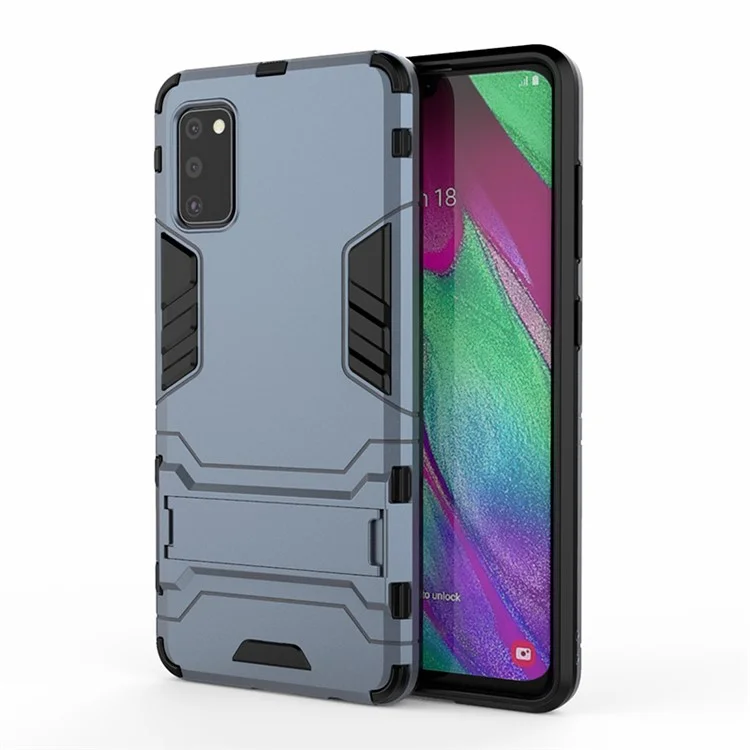 PC Ibrido 2 in 1 + Custodia con Supporto in TPU per Samsung Galaxy A41 (Versione Globale) - Blu