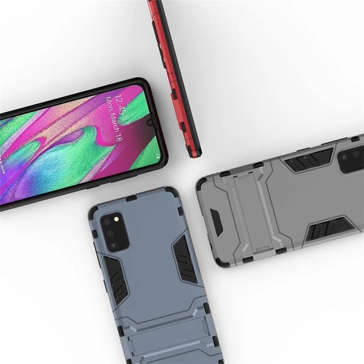 PC Ibrido 2 in 1 + Custodia con Supporto in TPU per Samsung Galaxy A41 (Versione Globale) - Blu