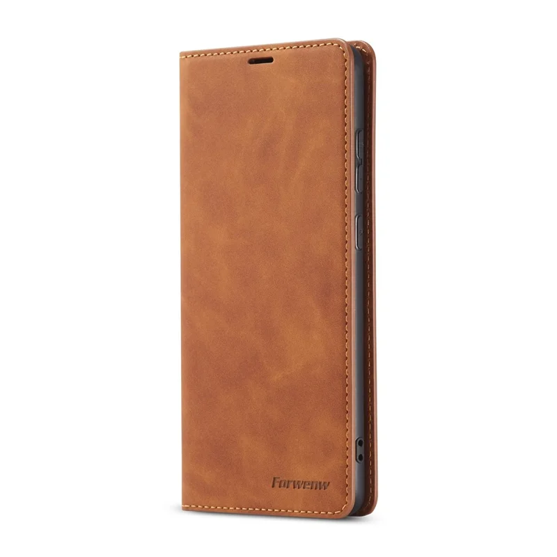 FORWENW Fantasy Series Silky Touch PU Leather Wallet Case for Samsung Galaxy S20 Ultra - Brown