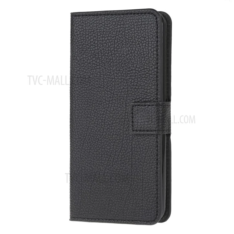 Carteira de Grão de Lichia Flip Case de Couro com Suporte para Capa de Telefone Samsung Galaxy A71 5G SM-A716