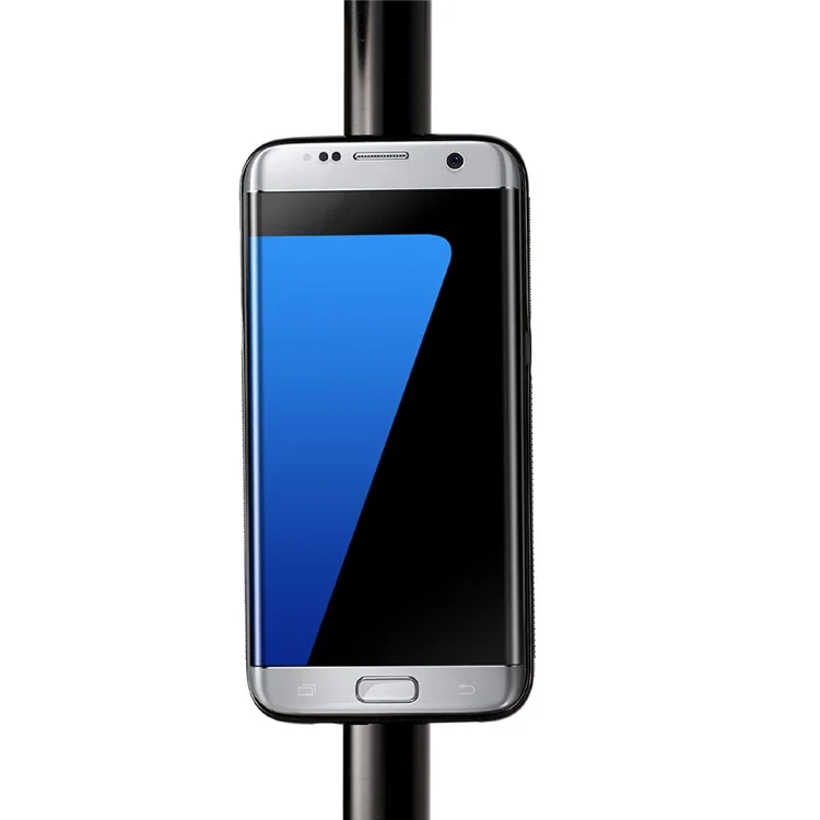Anti-Gravity Magic Stick to Mirror Whiteboard Selfie Case for Samsung Galaxy S7 edge G935 - Black