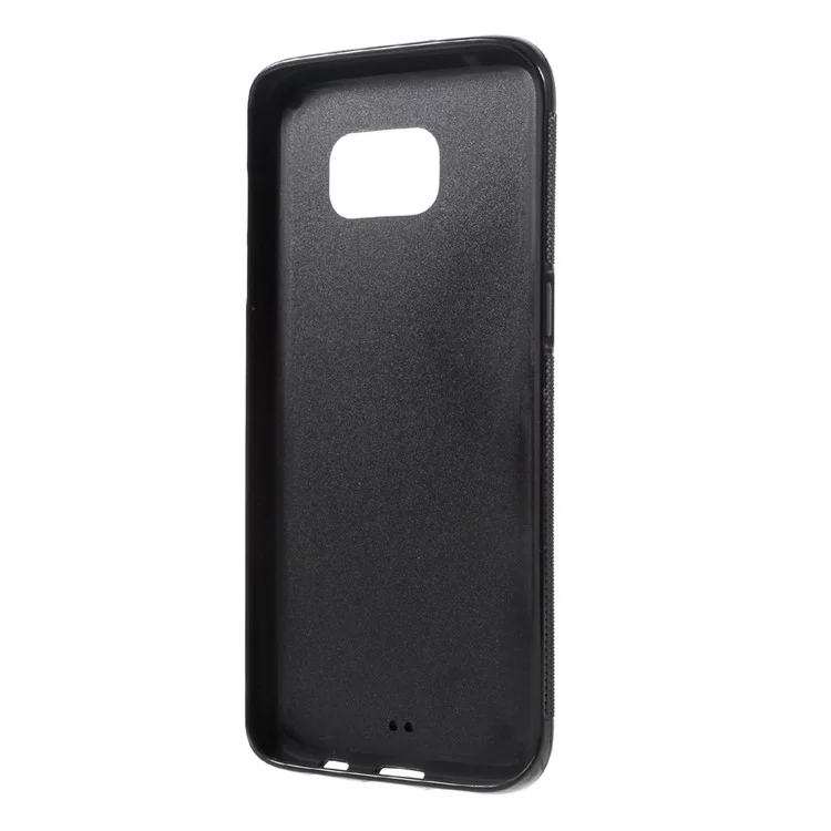 Anti-Gravity Magic Stick to Mirror Whiteboard Selfie Case for Samsung Galaxy S7 edge G935 - Black