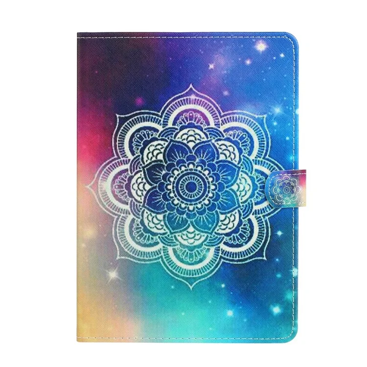 Tarjeta de Impresión Pattern Ranuras Flip Cuero Cubierta Para la Tableta Samsung Galaxy Tab S6 Lite P610/P615/S6 Lite (2022) - Estilo A