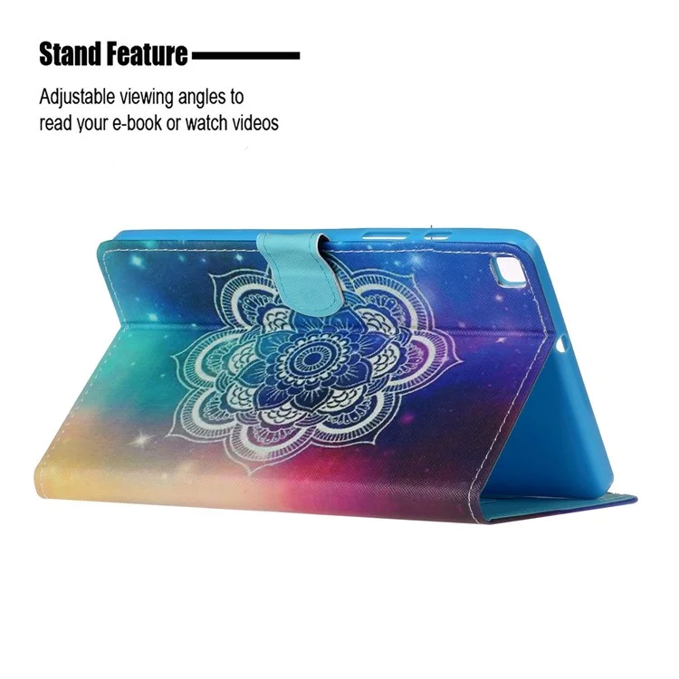 Pattern Printing Card Slots Flip Leather Tablet Cover for Samsung Galaxy Tab S6 Lite (2020) P610 P615 / (2022) / (2024) - Style A