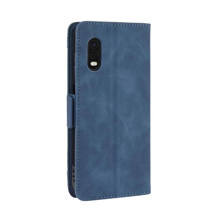 Case de Cuero de Billetera Para Samsung Galaxy Xcover Pro - Azul