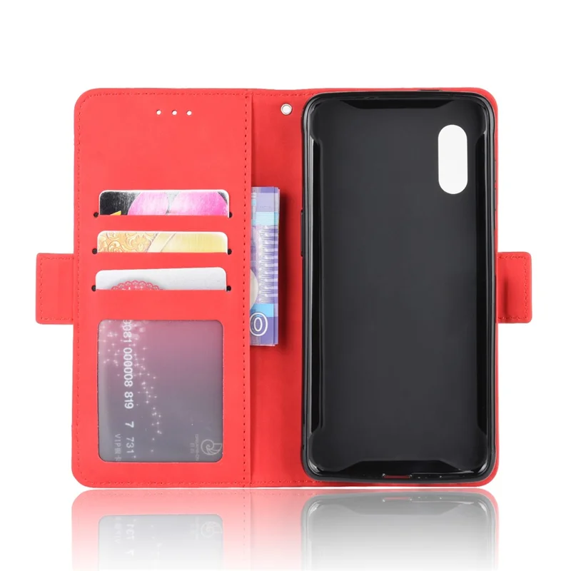 Wallet Leather Stand Case for Samsung Galaxy Xcover Pro - Red
