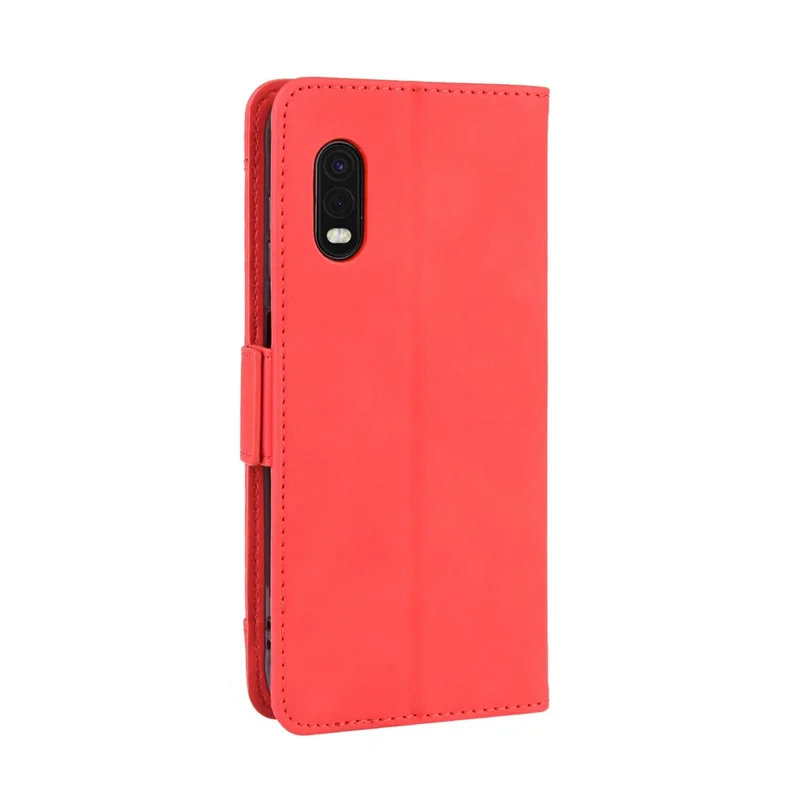 Wallet Leather Stand Case for Samsung Galaxy Xcover Pro - Red