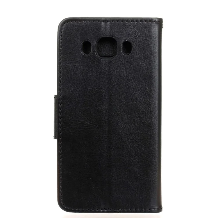 Wallet Stand Leather Protective Case for Samsung Galaxy J5 (2016) - Black