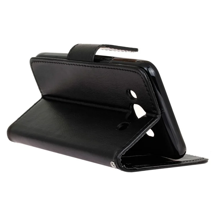 Wallet Stand Leather Protective Case for Samsung Galaxy J5 (2016) - Black