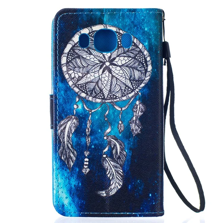 Patterned Leather Wallet Flip Case for Samsung Galaxy J5 (2016) - Dream Catcher