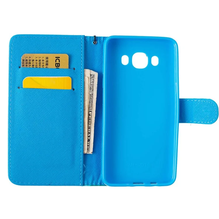 Patterned Leather Wallet Flip Case for Samsung Galaxy J5 (2016) - Dream Catcher