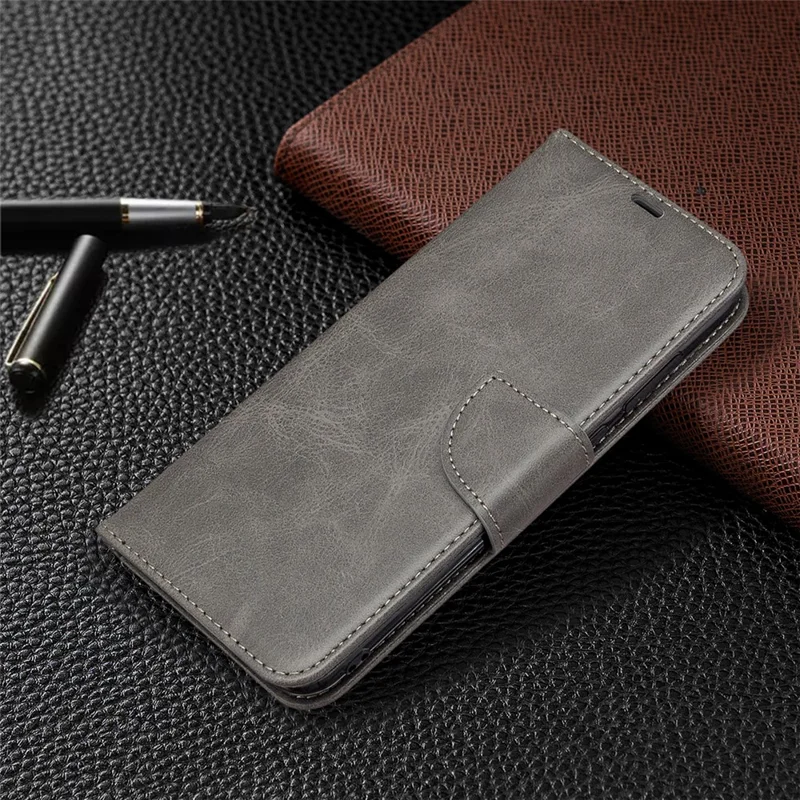 Wallet Leather Stand Case for Samsung Galaxy A11 (EU Version)/M11 - Grey