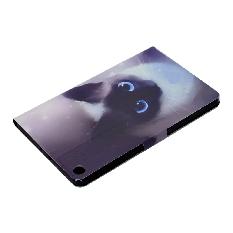 Pattern Printing Leather Stand Tablet Cover for Samsung Galaxy Tab S6 Lite (2020) P610 P615 / (2022) / (2024) - Cat