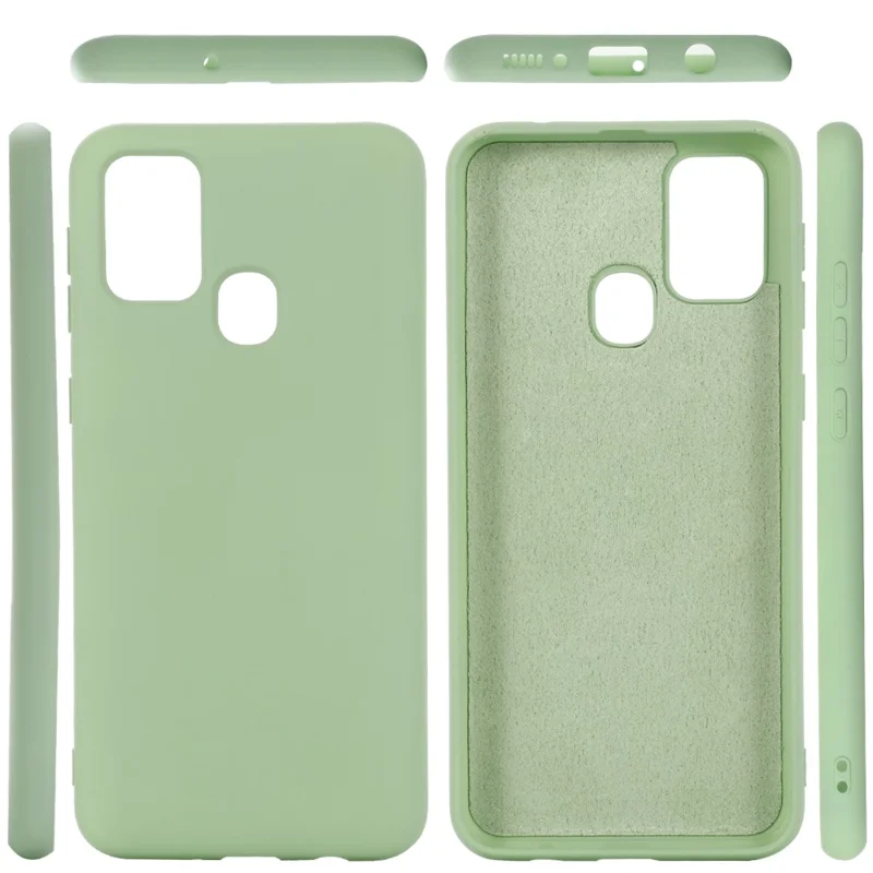 Liquid Silicone Shell Case for Samsung Galaxy M31 - Green