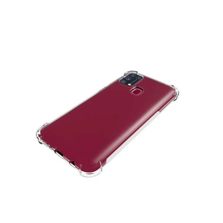Custodia per telefono in TPU trasparente, antiurto e antiscivolo per Samsung Galaxy M31