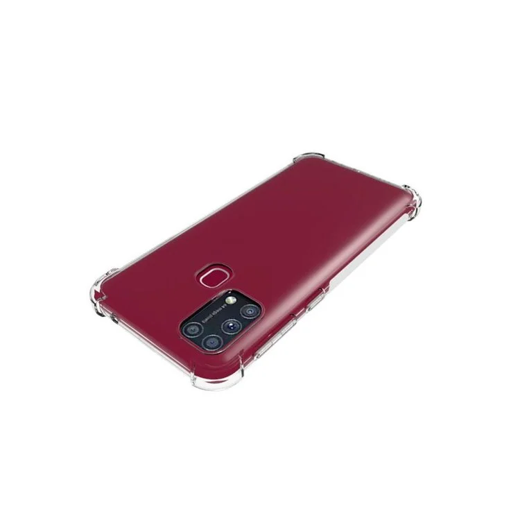 Custodia per telefono in TPU trasparente, antiurto e antiscivolo per Samsung Galaxy M31