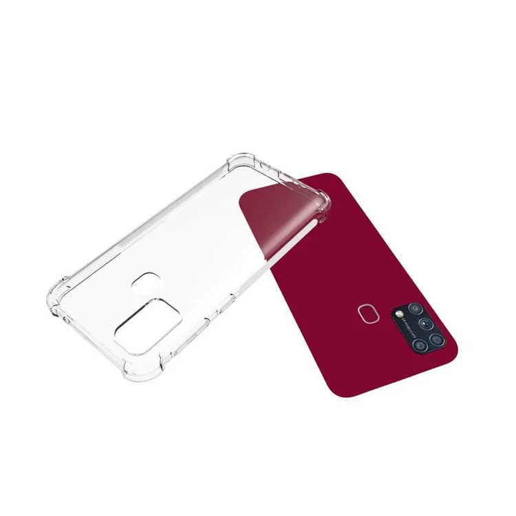 Custodia per telefono in TPU trasparente, antiurto e antiscivolo per Samsung Galaxy M31