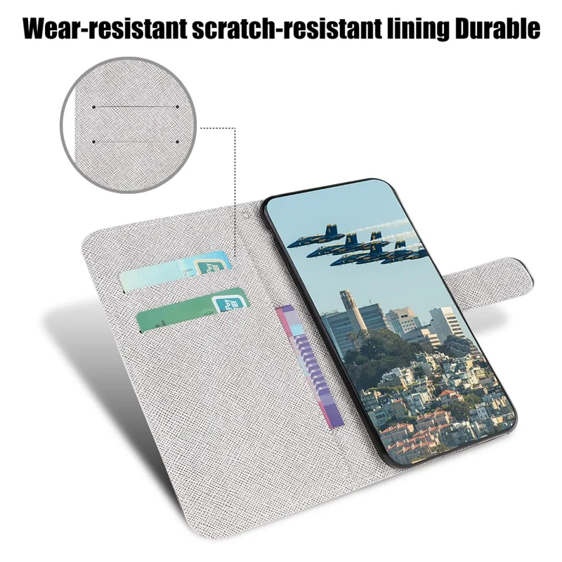 Pattern Printing Cross Texture Leather Wallet Cover with Strap for Samsung Galaxy A31 - Animals on Tree