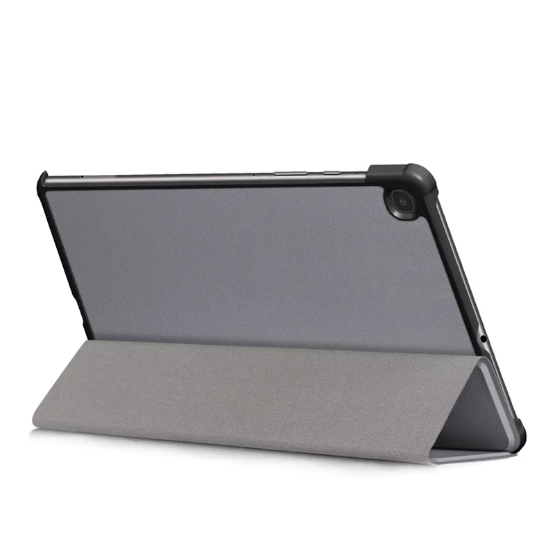 Tri-fold Stand Leather Smart Case for Samsung Galaxy Tab S6 Lite (2020) P610 P615 / (2022) / (2024) - Grey