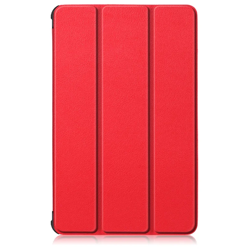 Tri-fold Stand Leather Smart Case for Samsung Galaxy Tab S6 Lite (2020) P610 P615 / (2022) / (2024) - Red