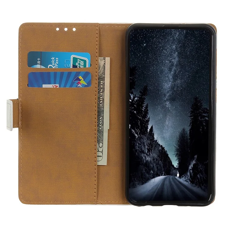 Muster Druckleder -telefonabdeckung Schutzhülle Für Samsung Galaxy A21s - Tiger