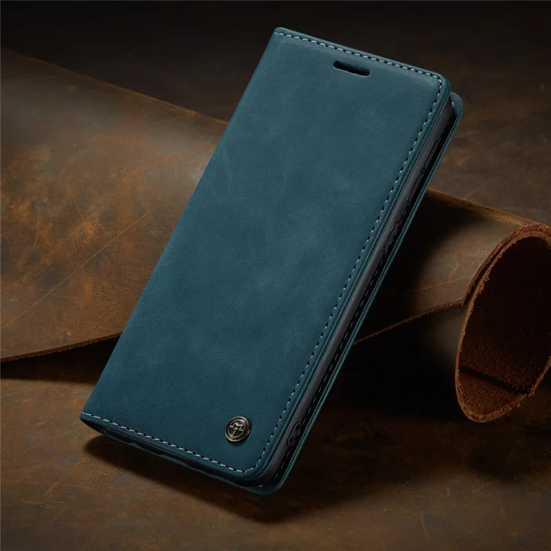 CASEME 013 Series Auto-absorbed Leather with Wallet Shell for Samsung Galaxy M30s/M21  - Blue