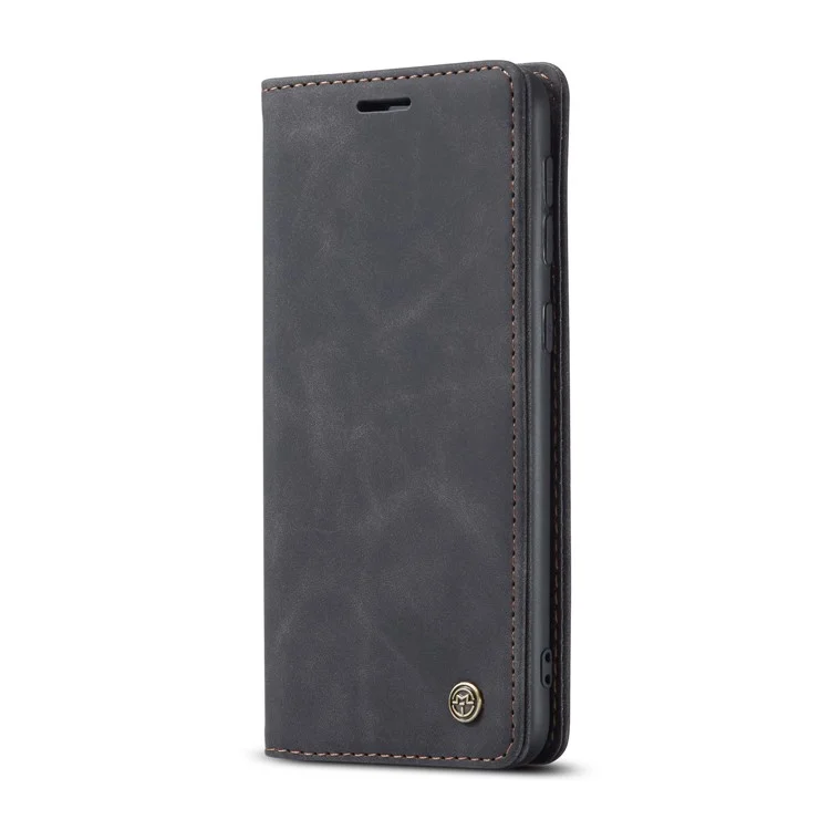 Caseme 013 Series Auto-absorbierte Lederhülle Für Samsung Galaxy M31 - Schwarz